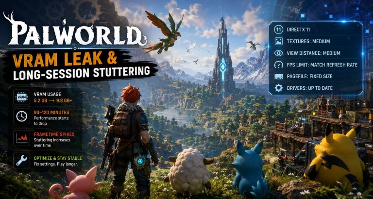 How to Fix Palworld 1.0 VRAM Leak and Long-Session Stuttering