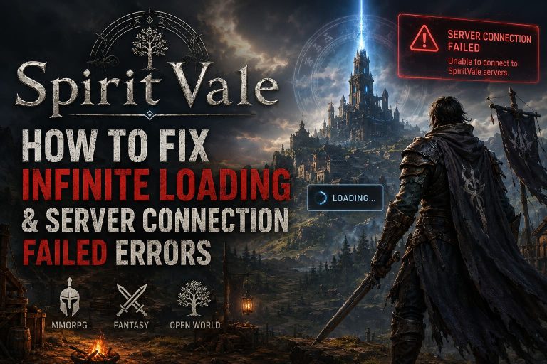 How to Fix SpiritVale Infinite Loading Screen and Server Connection Failed Errors