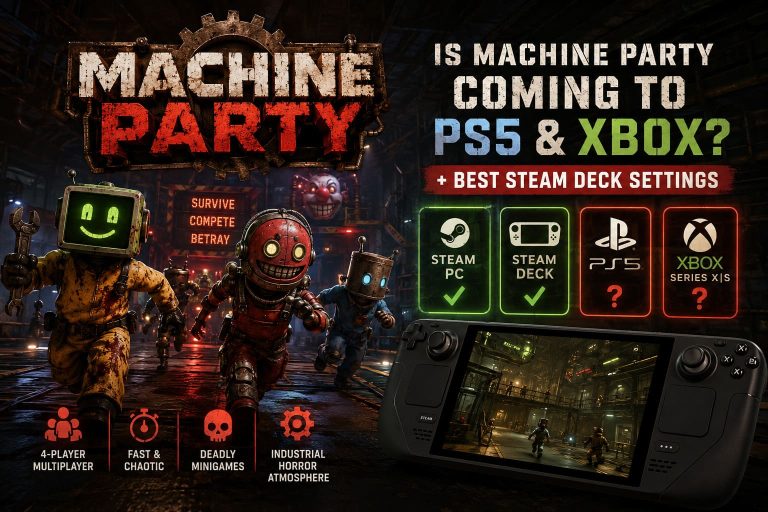 Is Machine Party Coming to PS5 and Xbox? Plus Best Steam Deck Settings