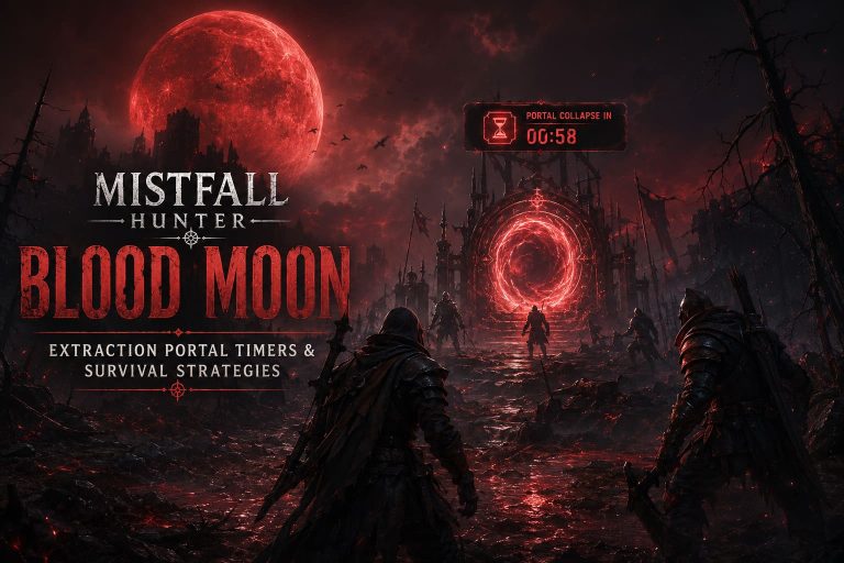 Mistfall Hunter Blood Moon Event Guide: Extraction Portal Timers & Survival Strategies