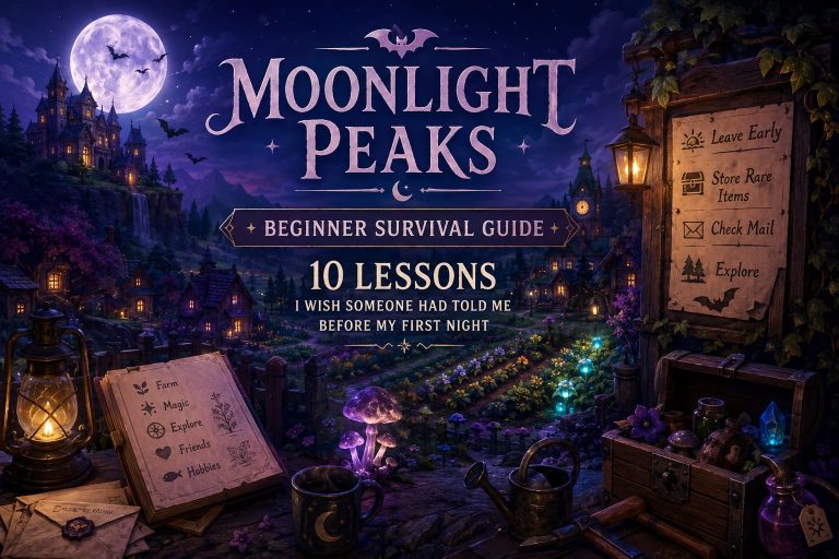 Moonlight Peaks Beginner Survival Guide: 10 Lessons I Wish Someone Had Told Me Before My First Night