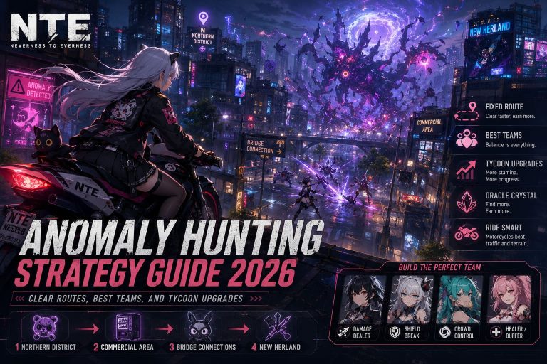 NTE: Neverness to Everness Anomaly Hunting Strategy Guide 2026: Clear Routes, Best Teams, and Tycoon Upgrades