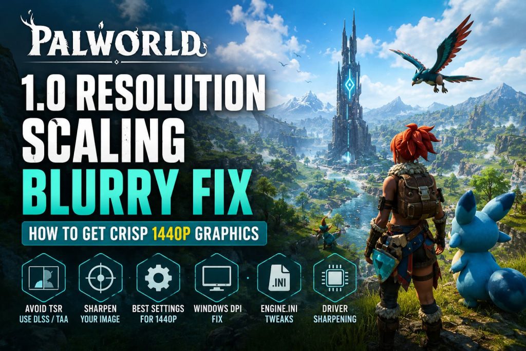 Palworld 1.0 Resolution Scaling Blurry Fix: How to Get Crisp 1440p ...