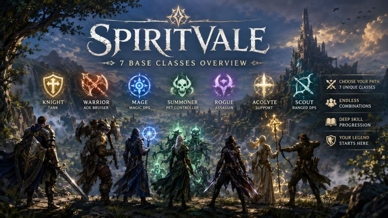 SpiritVale 7 Base Classes Skills Overview: 2026 Strategy Guide