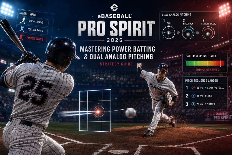 eBaseball PRO SPIRIT 2026 Strategy Guide: Mastering Power Batting Timing and Dual Analog Pitching Mechanics for High-Level Online Play