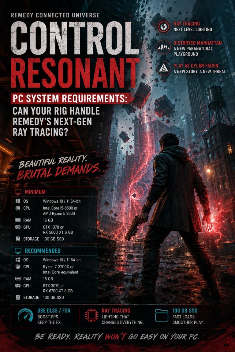 Control Resonant PC System Requirements: Can Your Rig Handle Remedy’s Next-Gen Ray Tracing?