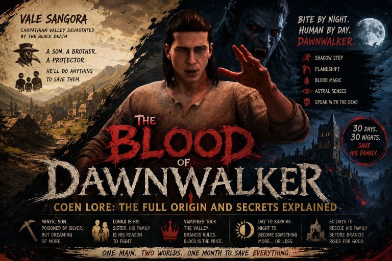 The Blood of Dawnwalker Main Character Coen Lore: The Full Origin and Secrets Explained