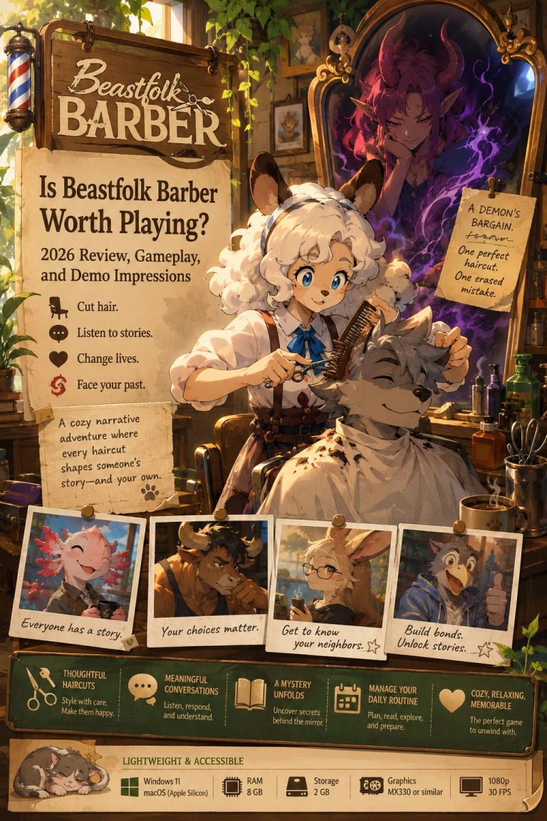 Is Beastfolk Barber Worth Playing? 2026 Game Review, Gameplay, and Demo Impressions
