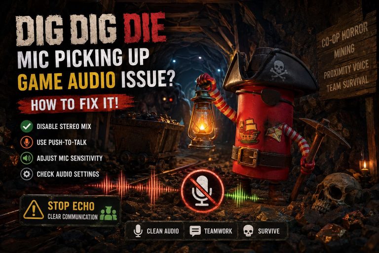 How to Fix Dig Dig Die Mic Picking Up Game Audio Issue (Alice Games 2026)