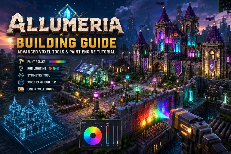 Allumeria Building Guide: Advanced Voxel Tools and Paint Engine Tutorial