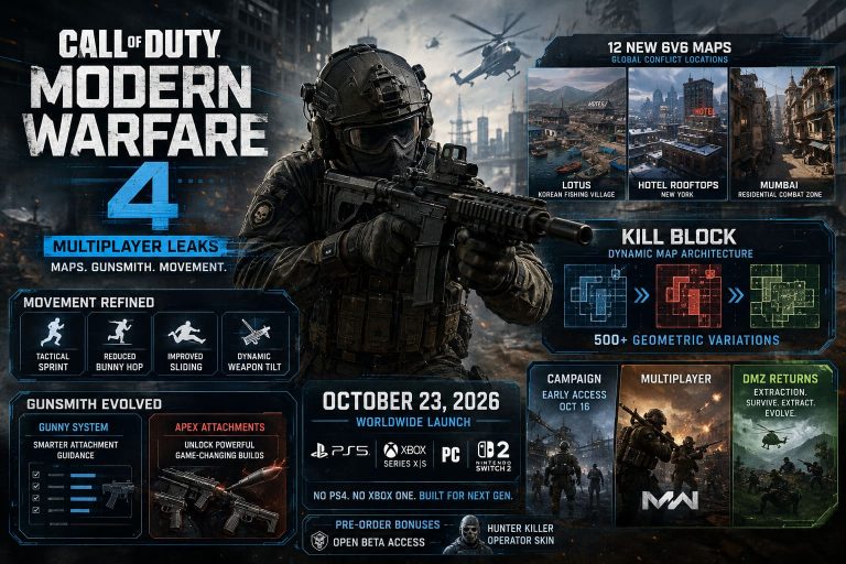Call of Duty Modern Warfare 4 Multiplayer Gameplay Leaks: Maps, Gunsmith, and Movement Mechanics Revealed