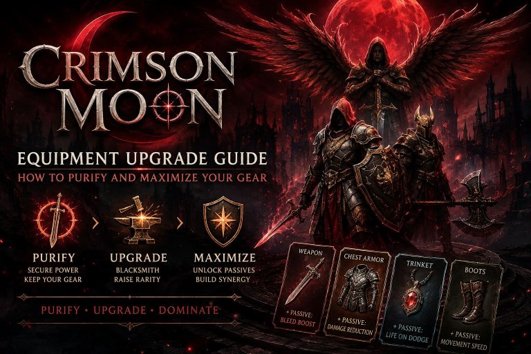 Crimson Moon Equipment Upgrade Guide: How to Purify and Maximize Your Gear