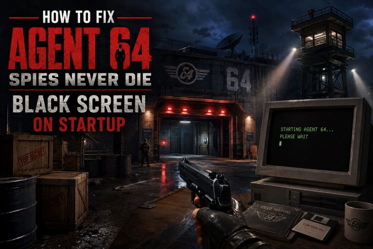 How to Fix Agent 64 Spies Never Die Black Screen on Startup Steam Error