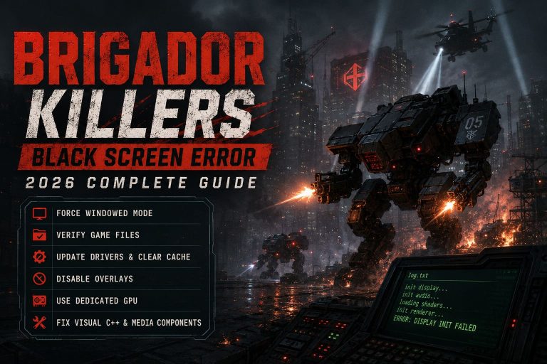 How to Fix Brigador Killers Black Screen Error: 2026 Complete Guide