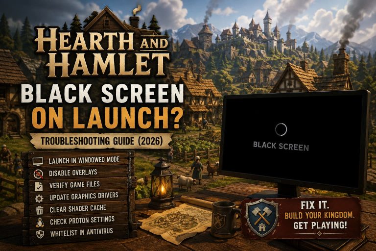 How to Fix Hearth and Hamlet Black Screen on Launch – Troubleshooting Guide (2026)