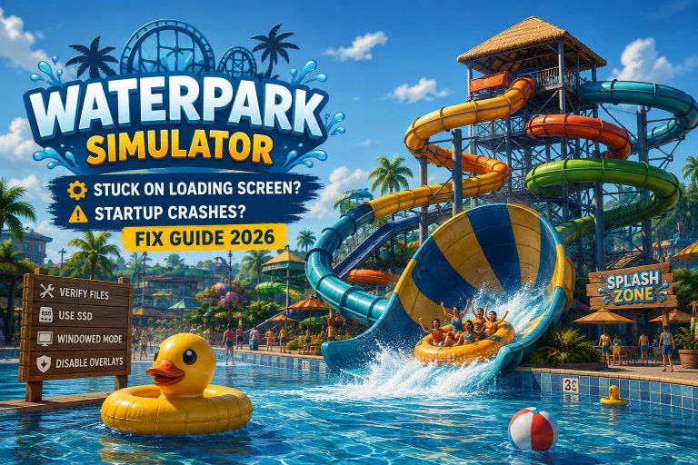 How to Fix Waterpark Simulator Stuck on Loading Screen and Startup Crashes (2026 Guide)