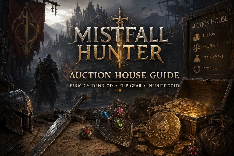 Mistfall Hunter Auction House Guide: How to Farm Gyldenblod and Flip Gear for Infinite Gold