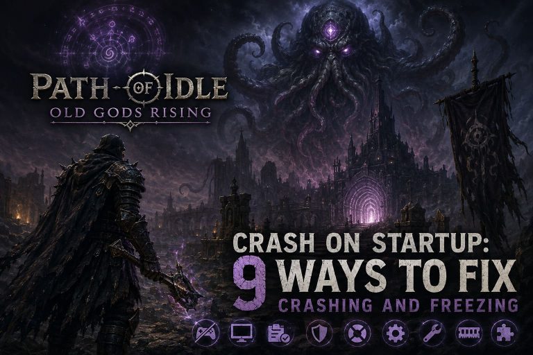 Path of Idle Old Gods Rising Crash on Startup: 9 Ways to Fix Crashing and Freezing