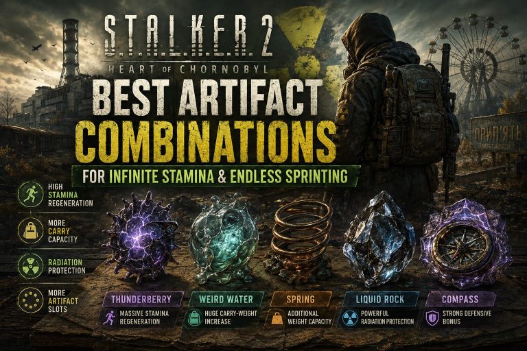 STALKER 2 Best Artifact Combinations for Infinite Stamina & Endless Sprinting STALKER 2 Best Artifact Combinations for Infinite Stamina & Endless Sprinting