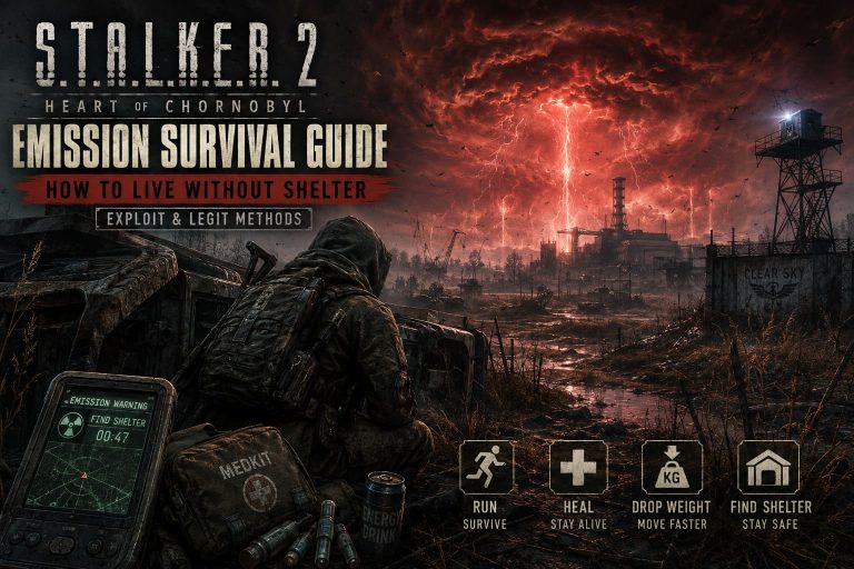STALKER 2 Emission Survival Guide: How to Live Without Shelter (Exploit & Legit Methods) STALKER 2 Emission Survival Guide: How to Live Without Shelter (Exploit & Legit Methods)