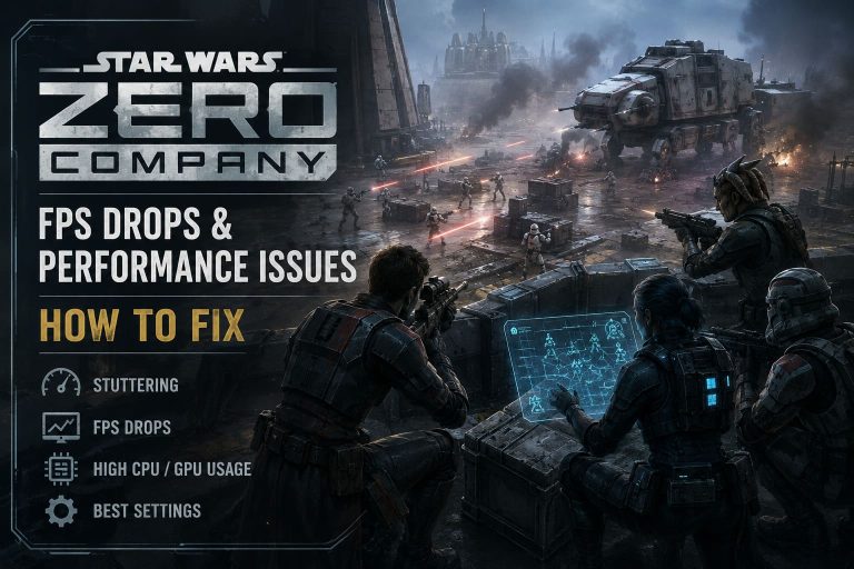 Star Wars Zero Company FPS Drops & Performance Issues: How to Fix Stuttering