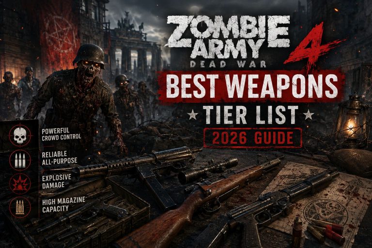 Zombie Army 4 Dead War Best Weapons Tier List (2026 Guide) Zombie Army 4 Dead War Best Weapons Tier List (2026 Guide)