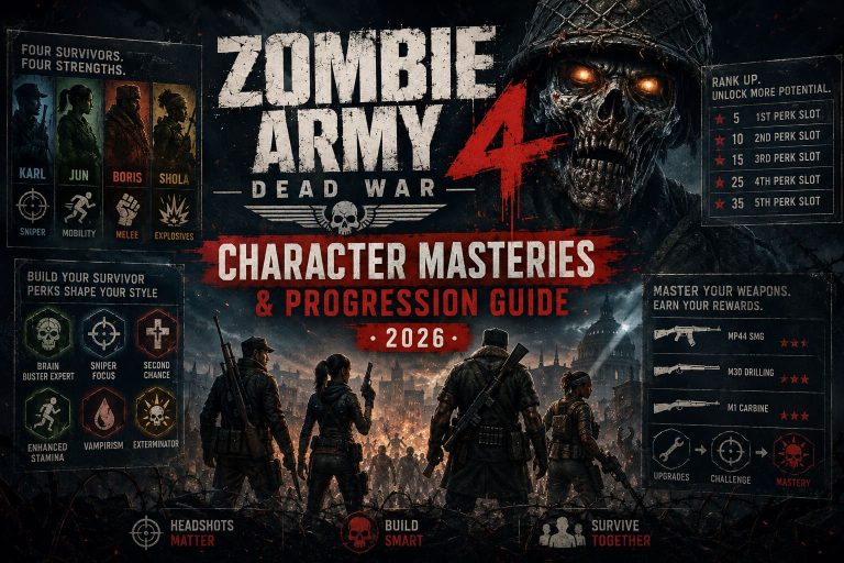 Zombie Army 4 Dead War Character Masteries & Progression Guide 2026 Zombie Army 4 Dead War Character Masteries & Progression Guide 2026