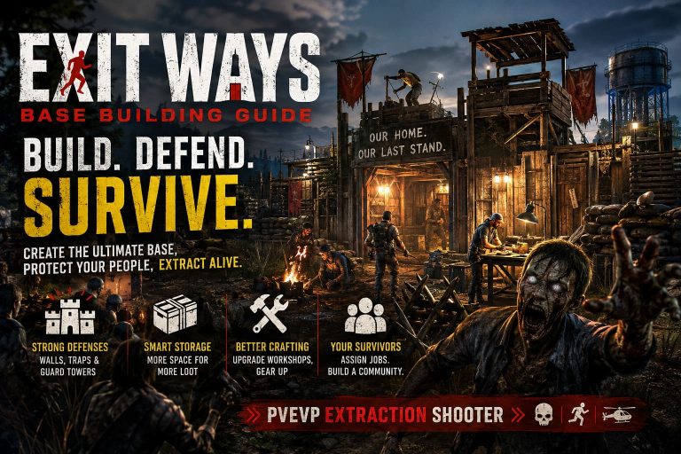 Exit Ways Base Building Guide: How to Build the Ultimate Base in ASKES’ Zombie Extraction Shooter