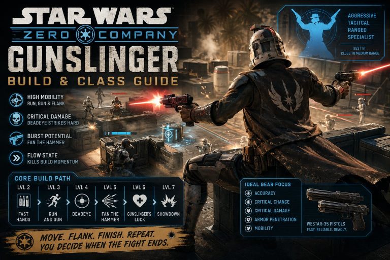 Ultimate Star Wars Zero Company Gunslinger Build and Class Guide