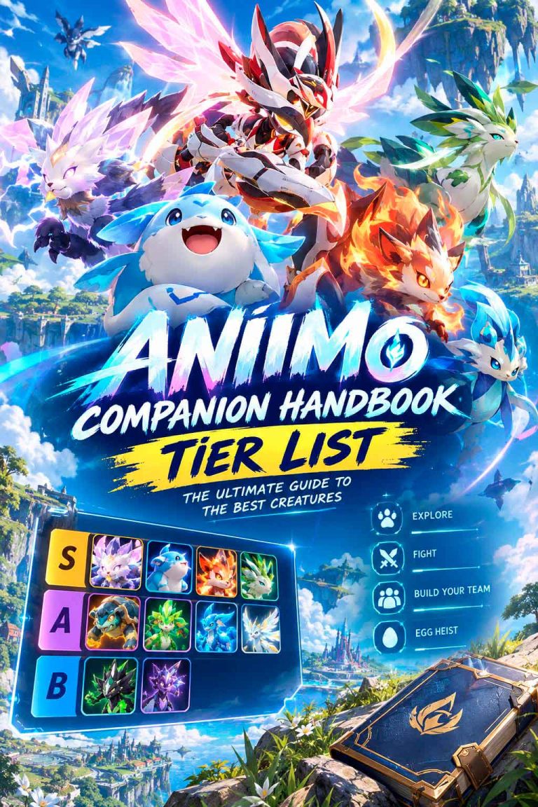 Aniimo Companion Handbook Tier List – The Ultimate Guide to the Best Creatures
