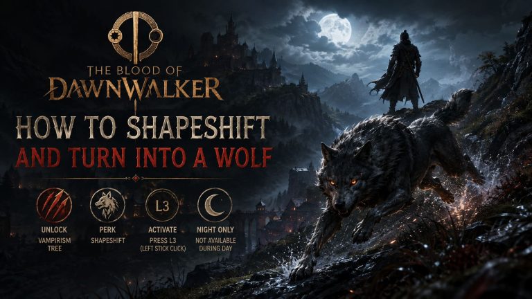 Blood of Dawnwalker: How to Shapeshift and Turn Into a Wolf