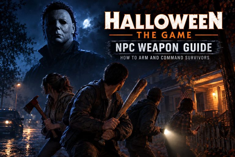 Halloween The Game NPC Weapon Guide: How to Arm and Command Survivors Halloween The Game NPC Weapon Guide: How to Arm and Command Survivors