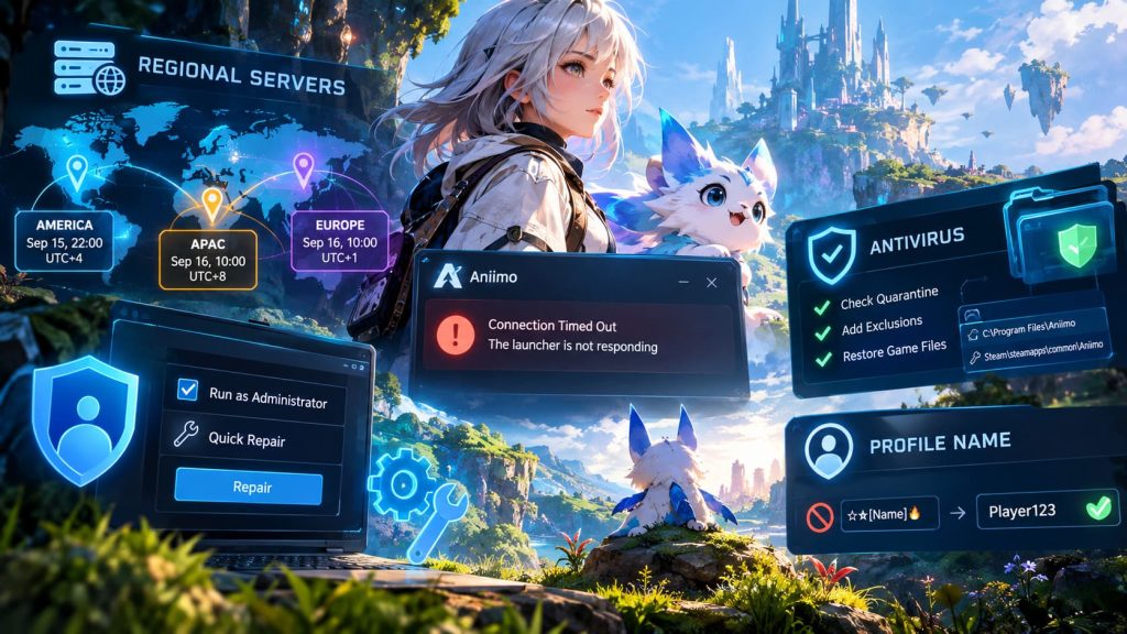 Se Rever And Me Rever How to Fix Aniimo Server Connection Timed Out and Launcher Not ...