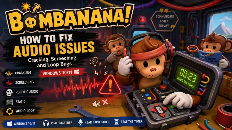 How to Fix BOMBANANA Audio Issues: Cracking, Screeching, and Loop Bugs in Windows 10/11