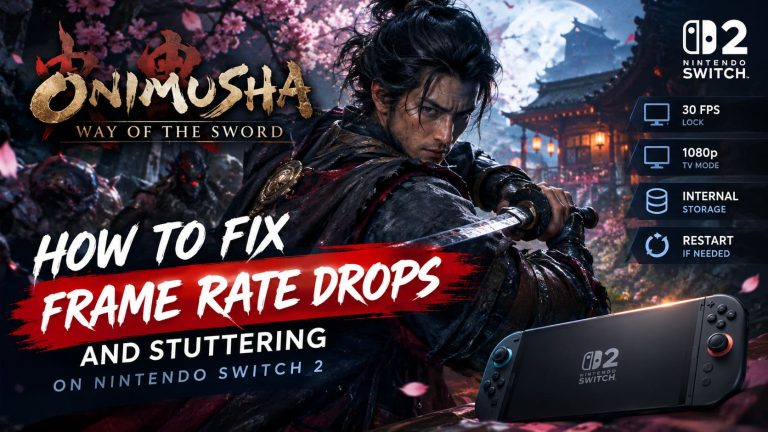 How to Fix Onimusha: Way of the Sword Frame Rate Drops and Stuttering on Nintendo Switch 2
