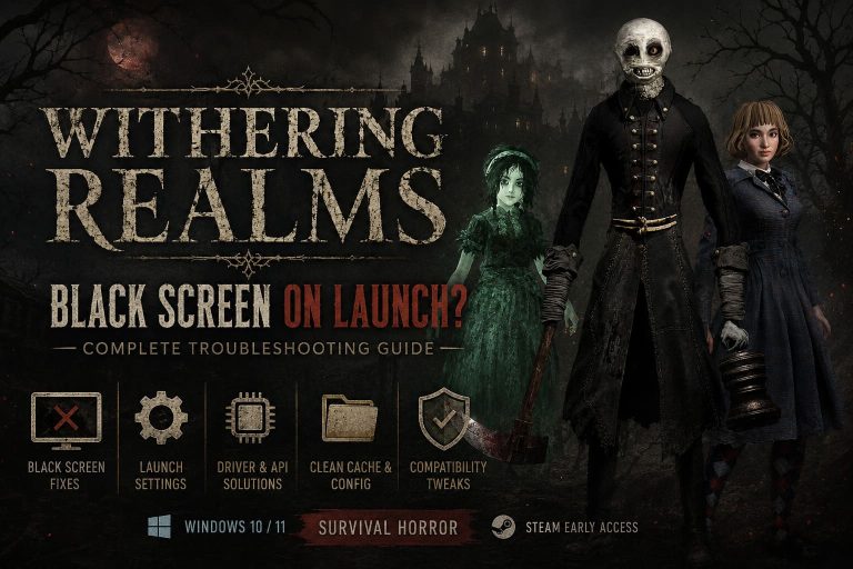 How to Fix Withering Realms Black Screen on Launch: Complete Troubleshooting Guide
