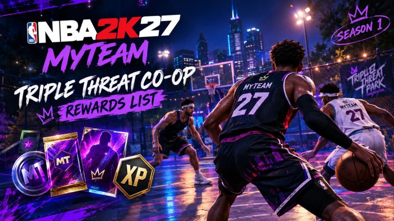 NBA 2K27 MyTEAM Triple Threat Co-Op Rewards List: Season 1 Grind Guide