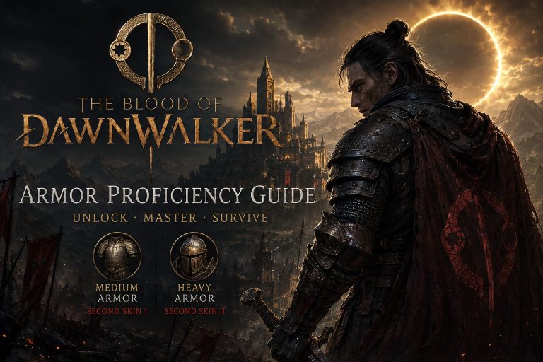 The Blood of Dawnwalker Armor Proficiency Guide: How to Unlock and Master Medium and Heavy Armor