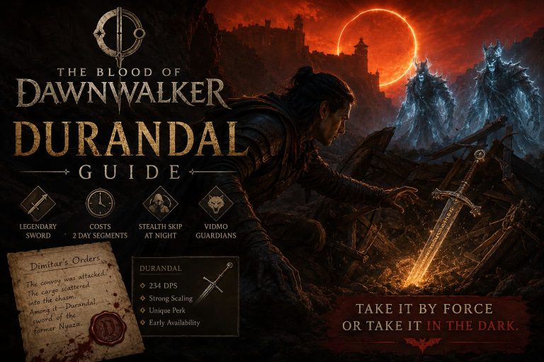 The Blood of Dawnwalker Durandal Guide: Location, Quest Steps, and Stealth Skip