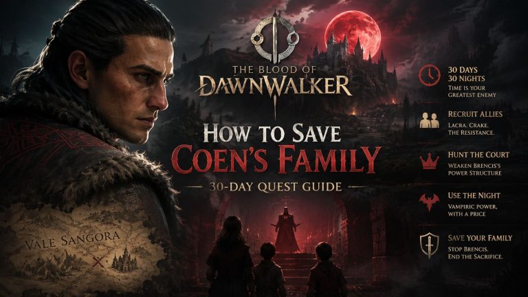 The Blood of Dawnwalker: How to Save Coen’s Family (30-Day Quest Guide)
