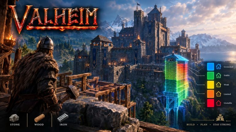 Valheim Structural Integrity Guide: How to Build Massive Stone Castles Without Collapsing